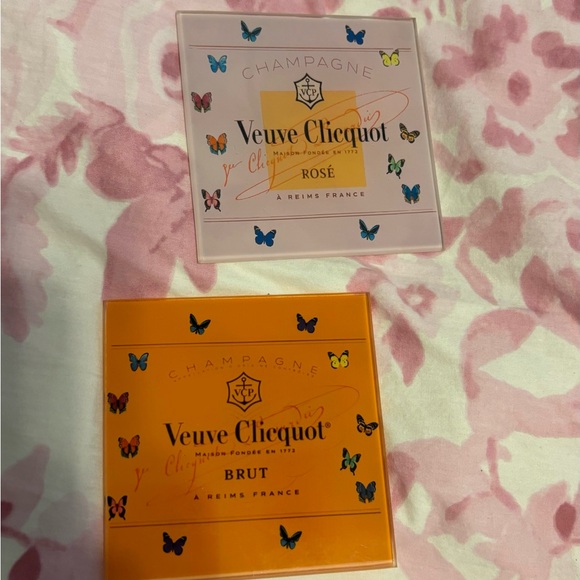 Preppy Veuve Clicquot Coasters Set - Picture 1 of 3